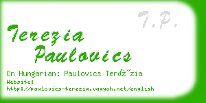 terezia paulovics business card